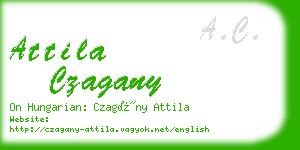 attila czagany business card